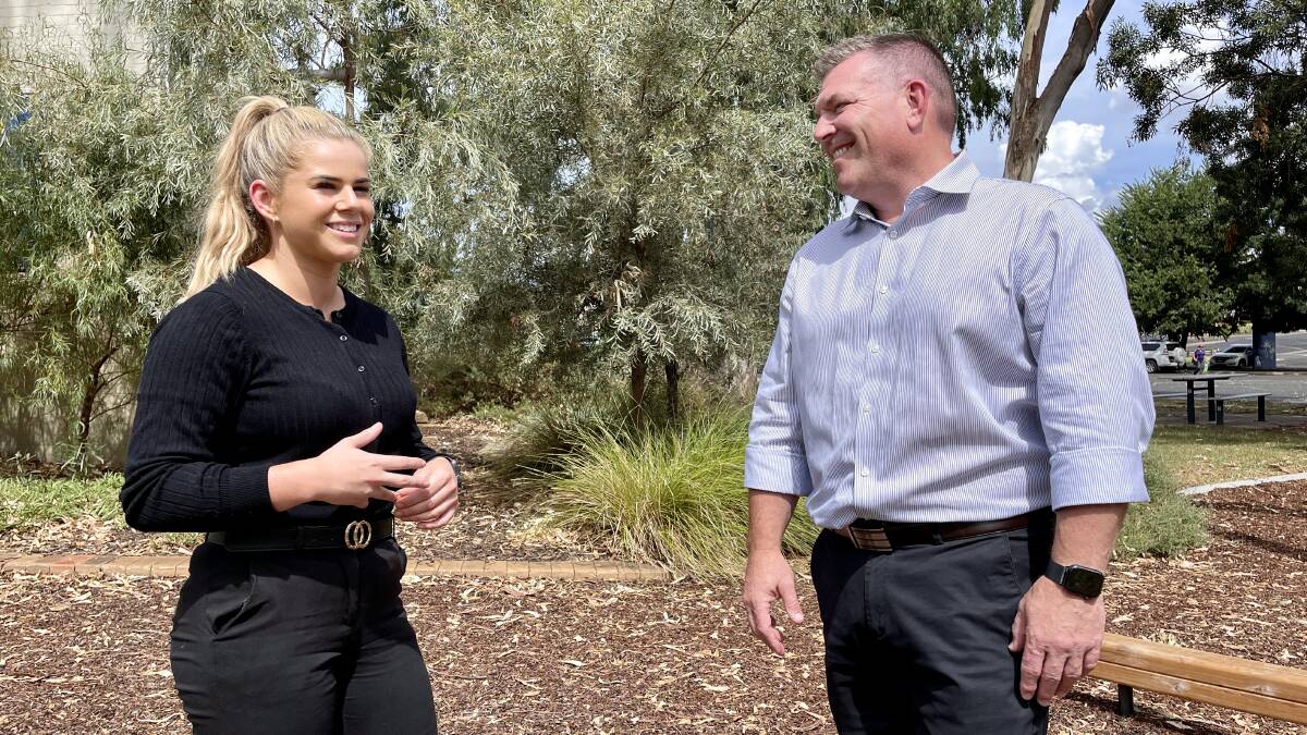 STEPPING UP: Brooke Williams has been selected in the Regional NSW Youth Taskforce, along with Member for Dubbo Dugald Saunders. Picture: CONTRIBUTED