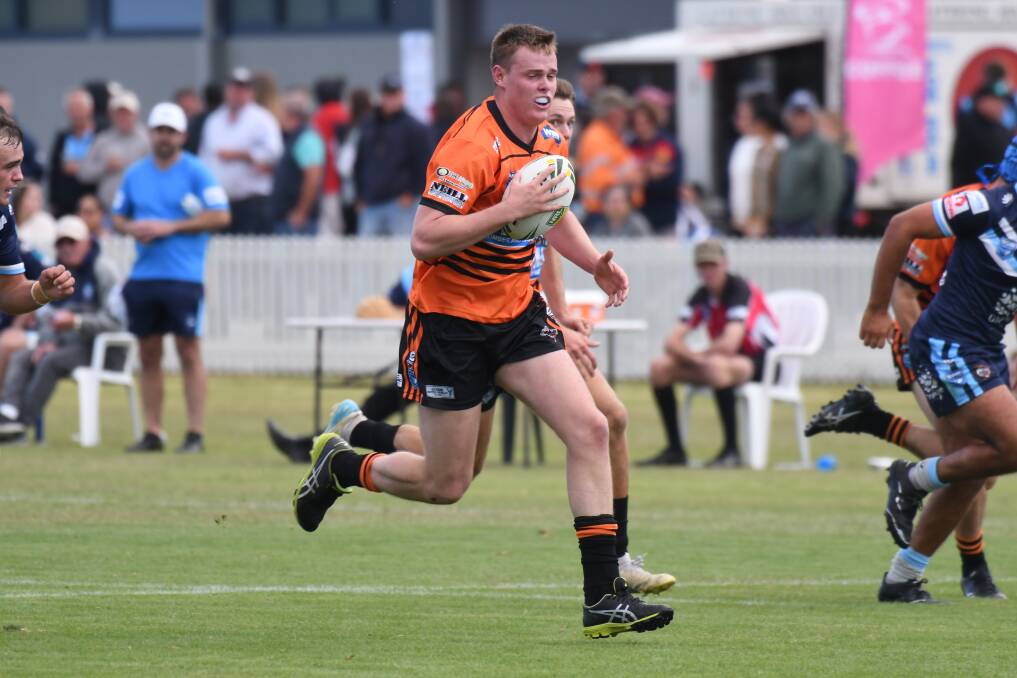Cale Dunn and the Nyngan Tigers had a draw with Forbes on Sunday afternoon. Picture: Carla Freedman 