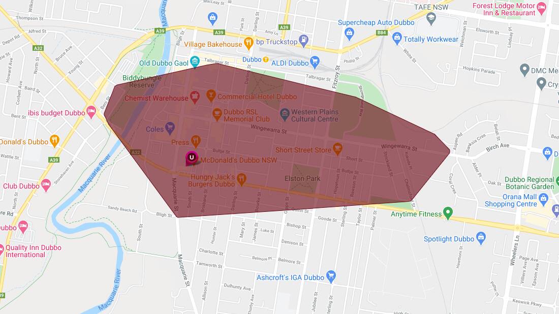 Essential Energy are reporting an unplanned power outage in the Dubbo CBD. PHOTO: Essential Energy