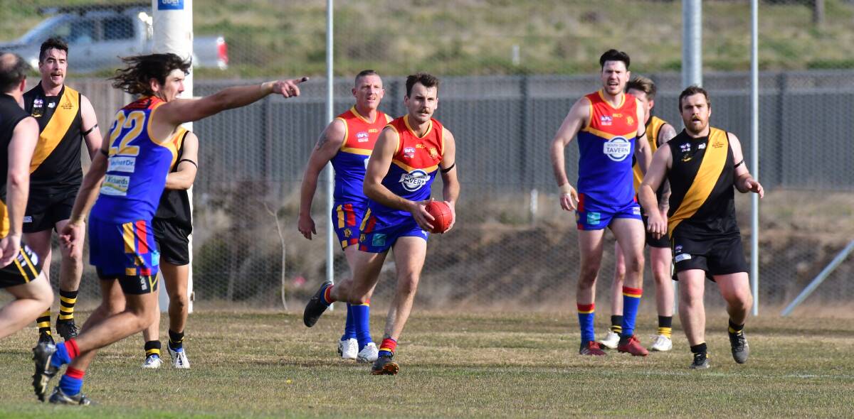 Jayden Wallace looks for a target against Orange on Saturday. Picture: Carla Freedman