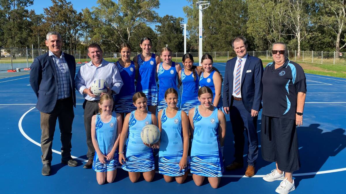 PERFECT TIMING: There are two new netball courts ready to be used for locals. Picture: CONTRIBUTED