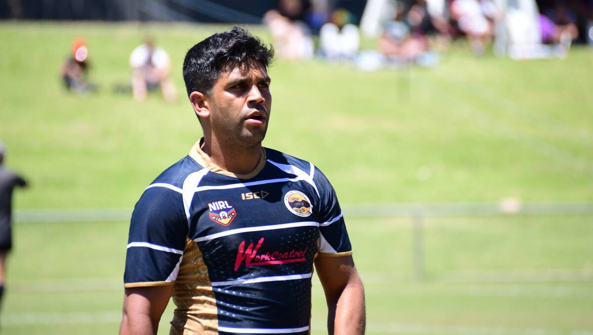 ON THE RISE: Wellington junior and Gold Coast Titans lock Tyrone Peachey starred in the side comfortable 42-16 win over Newcastle Knights on Saturday afternoon. Photo: AMY MCINTYRE