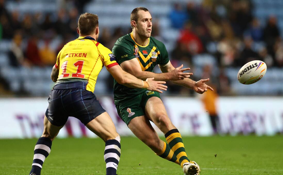 St Johns junior Isaah Yeo is a chance of being Australian captain should something happen to James Tedesco. Picture by Michael Steele/Getty Images