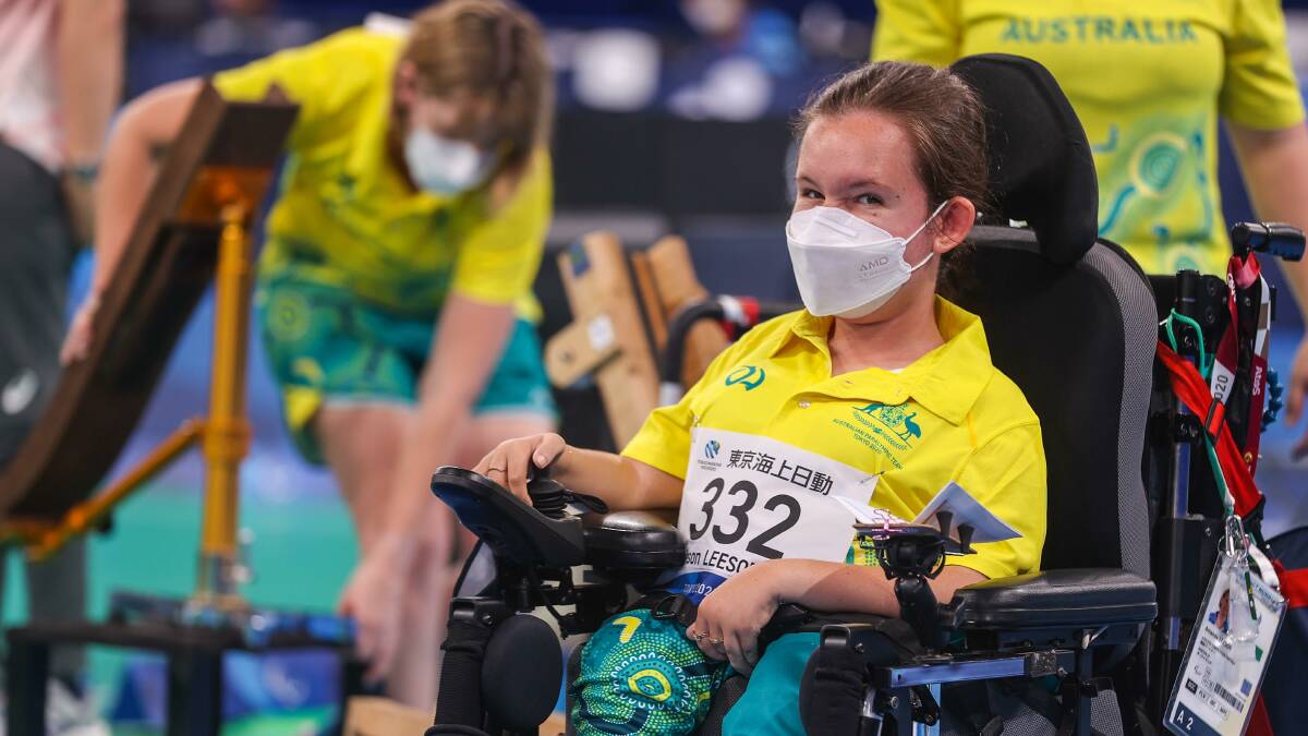 CLOSE ONE: Jamieson Leeson narrowly missed out on making the finals with her team at the Tokyo Paralympics. Photo: AAP