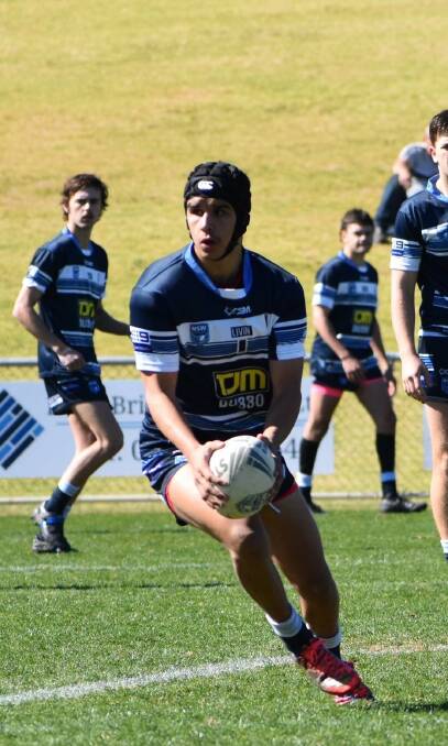 STAR: Tyrone Tattersall will feature in the halves for the Western Rams 18s this weekend against the Monaro Colts at Pioneer Oval in Parkes. Picture: CONTRIBUTED