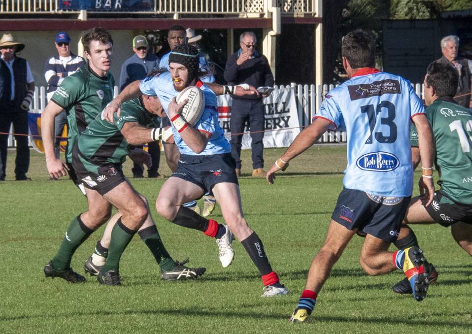 Calub Cook is enjoying a stunning debut year with the Dubbo Kangaroos at fullback. Picture: Belinda Soole