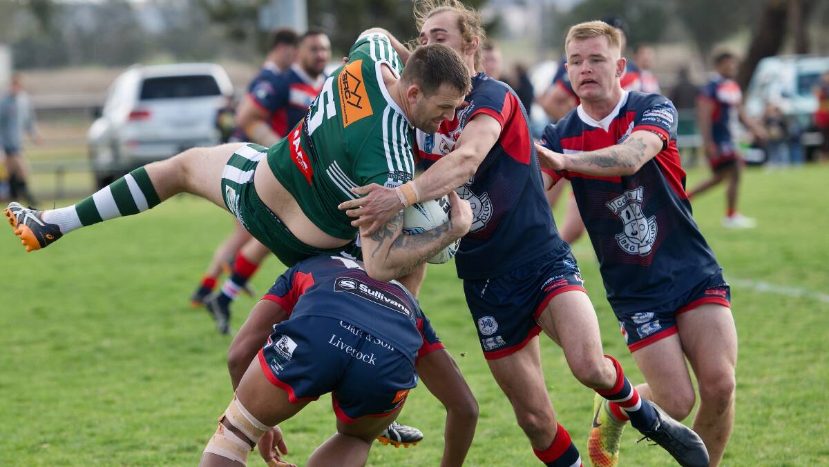 Dunedoo and Cobar played out a classic Castlereagh League final on Saturday. Picture by Peter Sherwood Photography and Framing