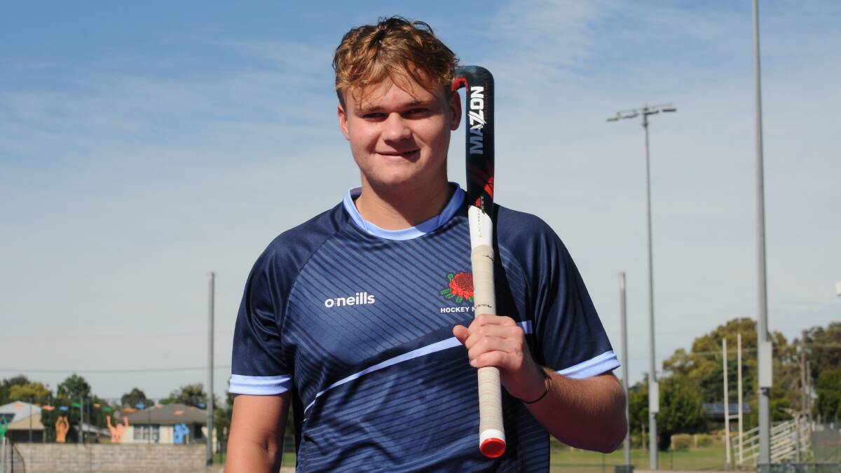 YOUNG GUN: James Robinson recently represented NSW under 15s at the National Hockey Championships. Picture: TOM BARBER