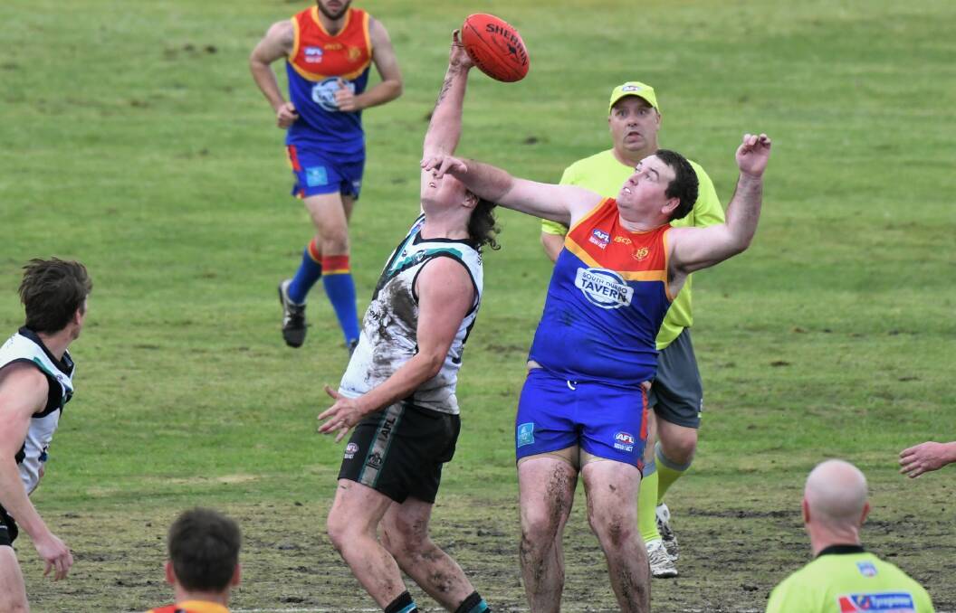 UP FOR IT: Dubbo Demons captain Dylan Fairall (right) was pleased with his side's win on Saturday against Orange. Picture: CHRIS SEABROOK