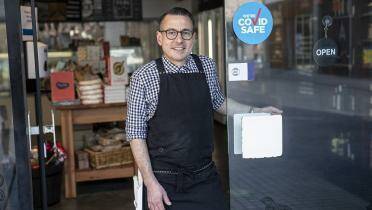 The use of the Service NSW QR code will be mandatory at all retail businesses from Monday, July 12. Photo: Services NSW