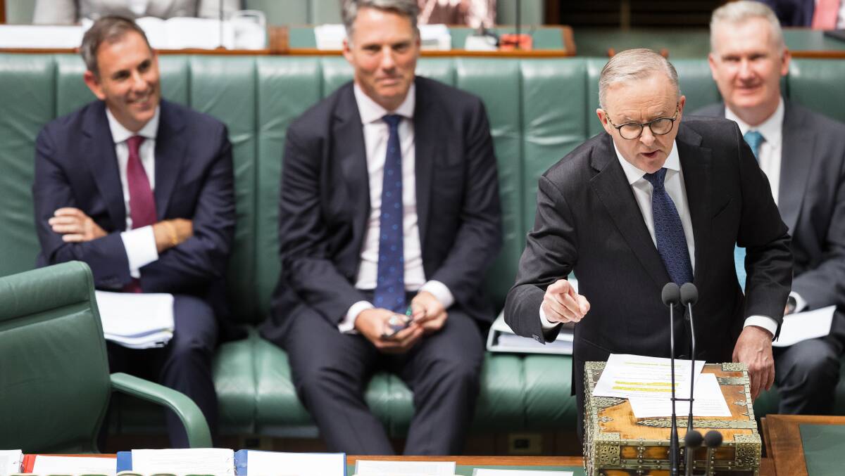 Prime Minister Anthony Albanese during Question Time. Picture by Sitthixay Ditthavong