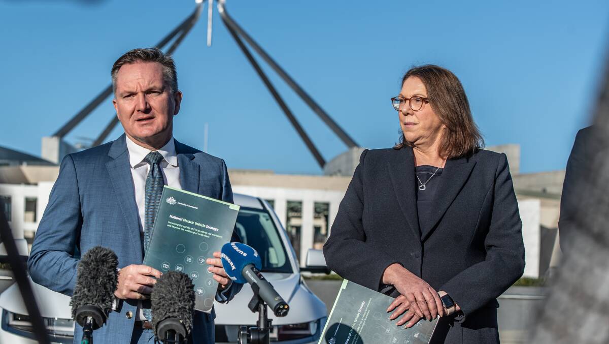 Climate Change and Energy Minister Chris Bowen and Transport Minister Catherine King. Picture by Karleen Minney
