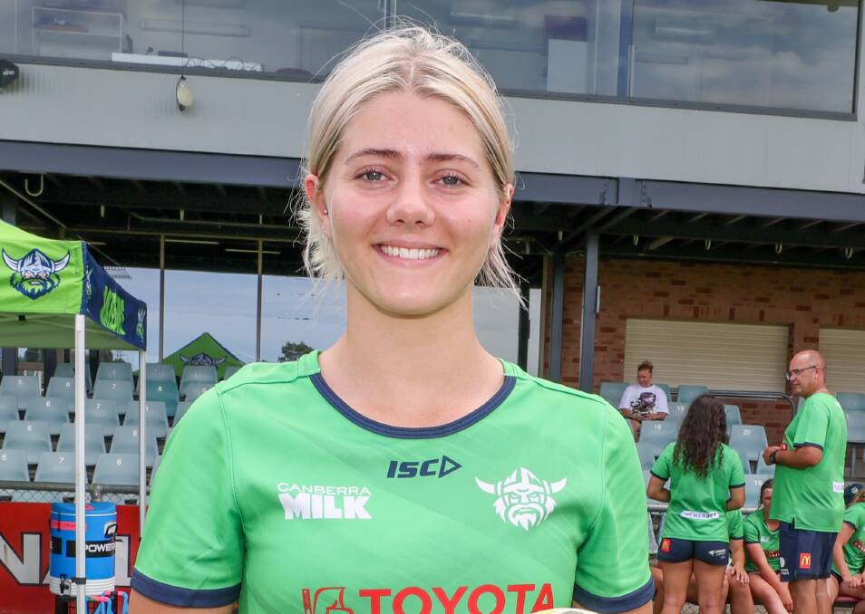 Canowindra Tigers and Canberra Raiders Tarsha Gale Cup player Jade Harding. Picture by Les Smith