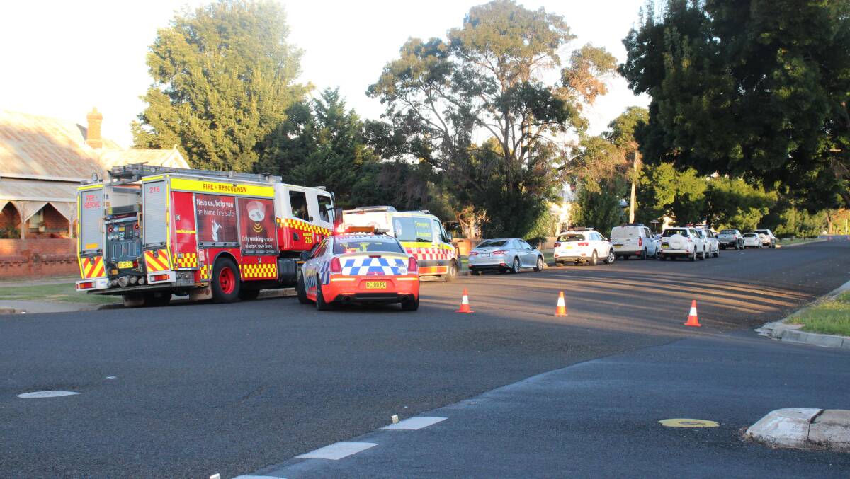 INVESTIGATION: Emergency services were called to a home on Howick Street Sunday evening.
