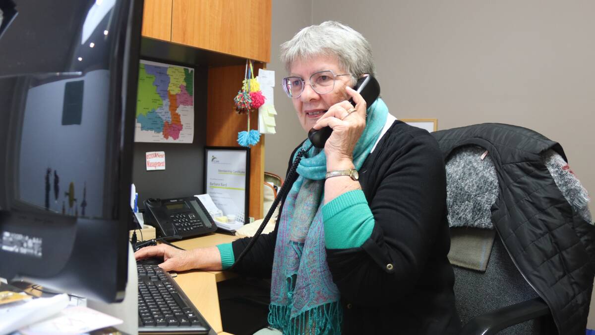 Lifeline Central West team manager for financial and GambleAware counselling Barbara Bard doing her best to help those experiecning hardship. Picture by Amy Rees