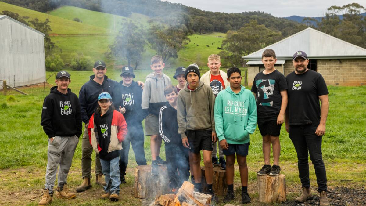 Boys to the Bush run camping trips and mentoring programs for boys to help them build networks and engage with the community. Picture supplied