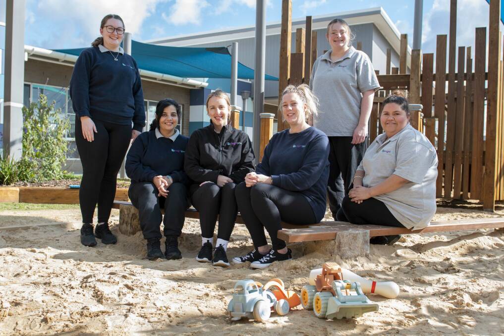 'REWARDING': Staff at Insight Early Learning Centre which opened in Dubbo in November last year. Picture: Belinda Soole