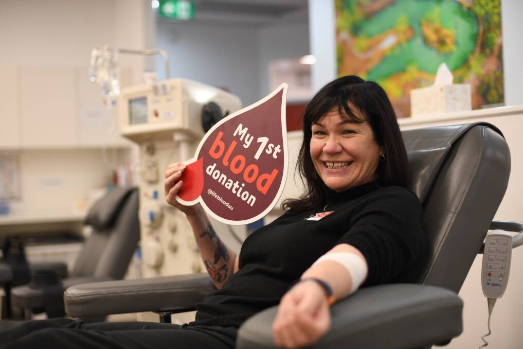 'IT MAKES A DIFFERENCE': Cheryl Burke has just made her first blood donation in almost 20 years. Picture: Amy Mc