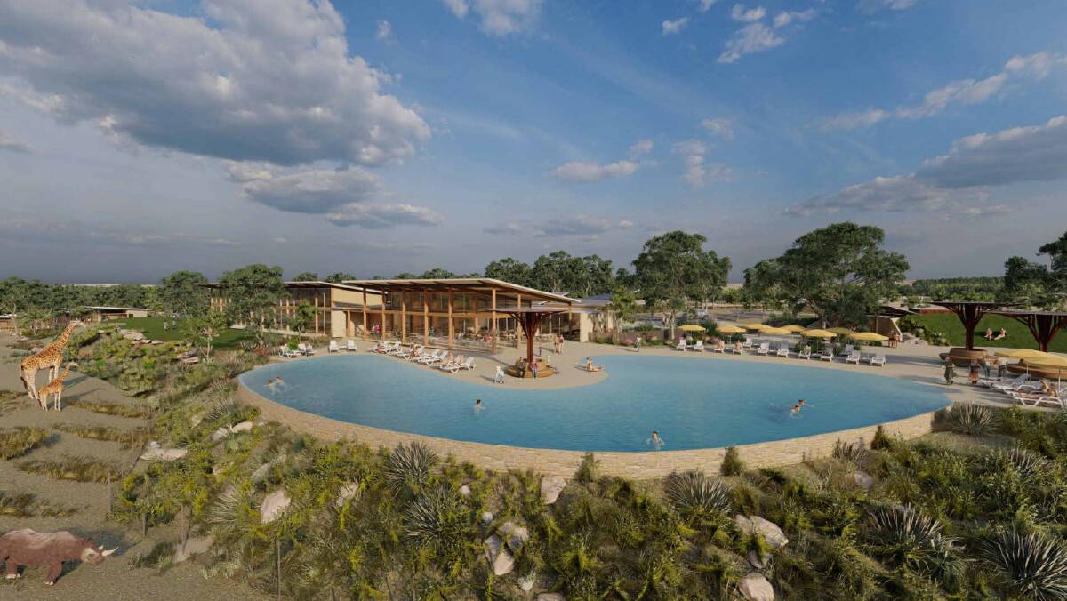 The precinct will include a pool area, function centre, cabins and restaurant. Picture supplied