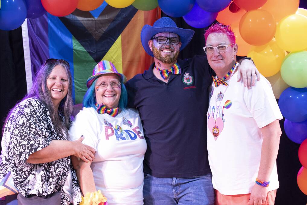  People of all ages gathered to enjoy Coonabarabran's first pride event. Picture by Blake Estes