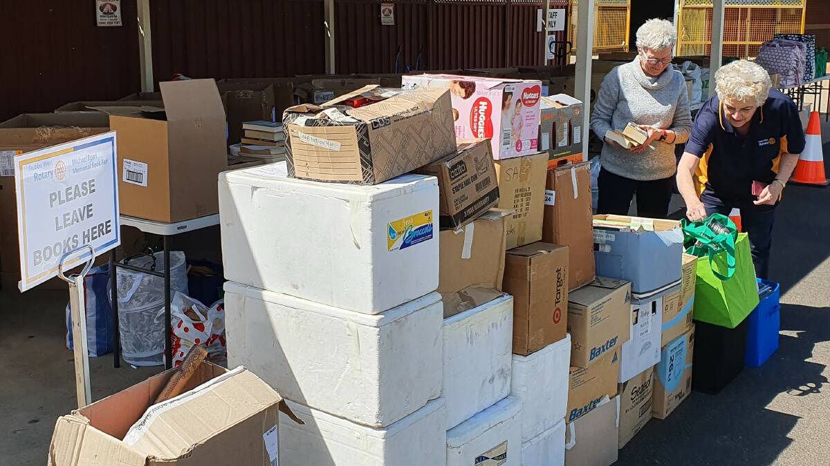 Dubbo West Rotary Club say thousands of books were donated as part of the drive. Picture supplied
