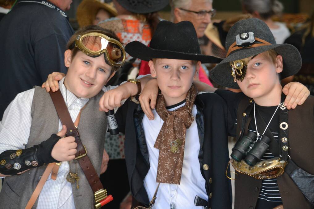 Attendees at the 2019 Wellington Rotary Vintage Fair getting into the spirit in steampunk costumes. Picture from file