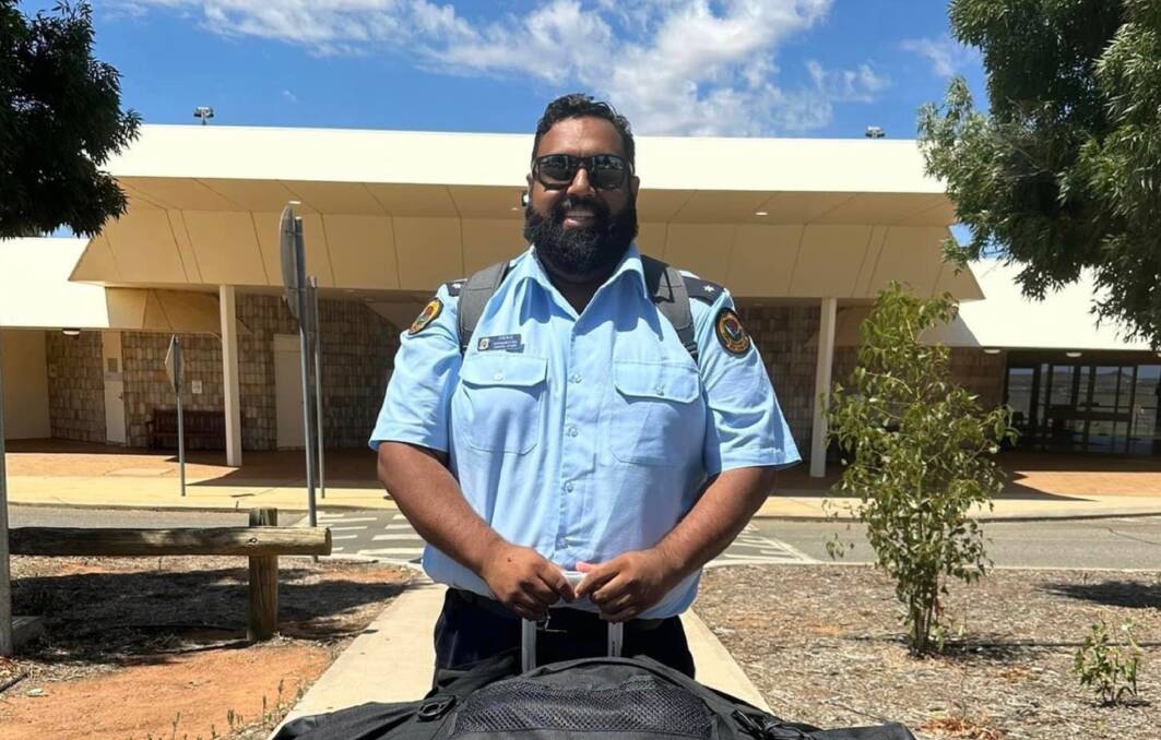 Terence Siriwardena from the Dubbo SES Unit flew to Canada on Friday to assist with the wildfire response. Picture supplied