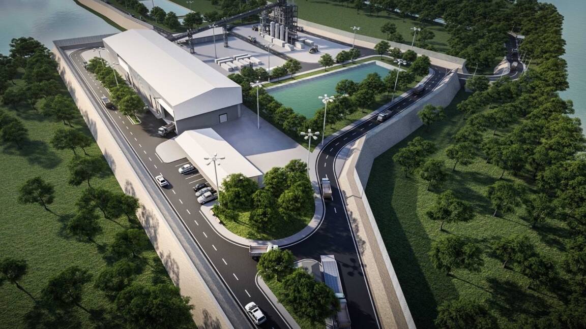 A rendering of what the Narromine council area Renewable Energy and Circular Chemicals facility could look like. Picture supplied