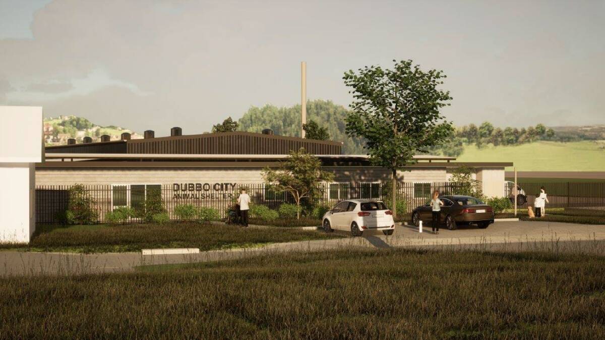 An artist's rendering of the proposed new Dubbo City Animal Shelter. Picture supplied