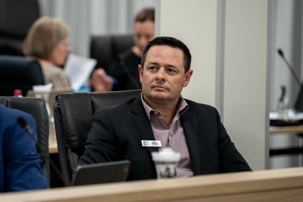 Councillor Matt Wright at a recent council meeting. Picture by Amy McIntyre 