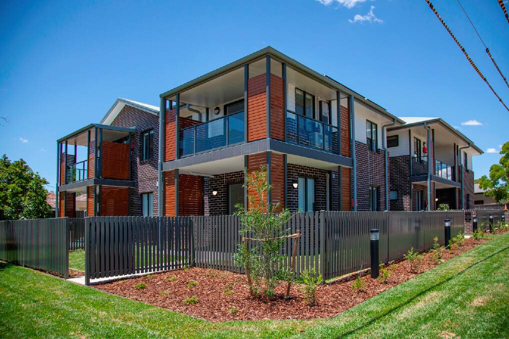The social housing units on Short Street which were also completed in partnership with Dubbo TAFE. Picture supplied