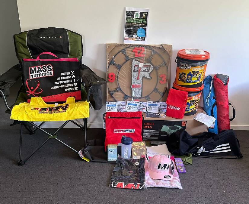 Some of the prizes on offer at the charity car wash this weekend. Picture supplied