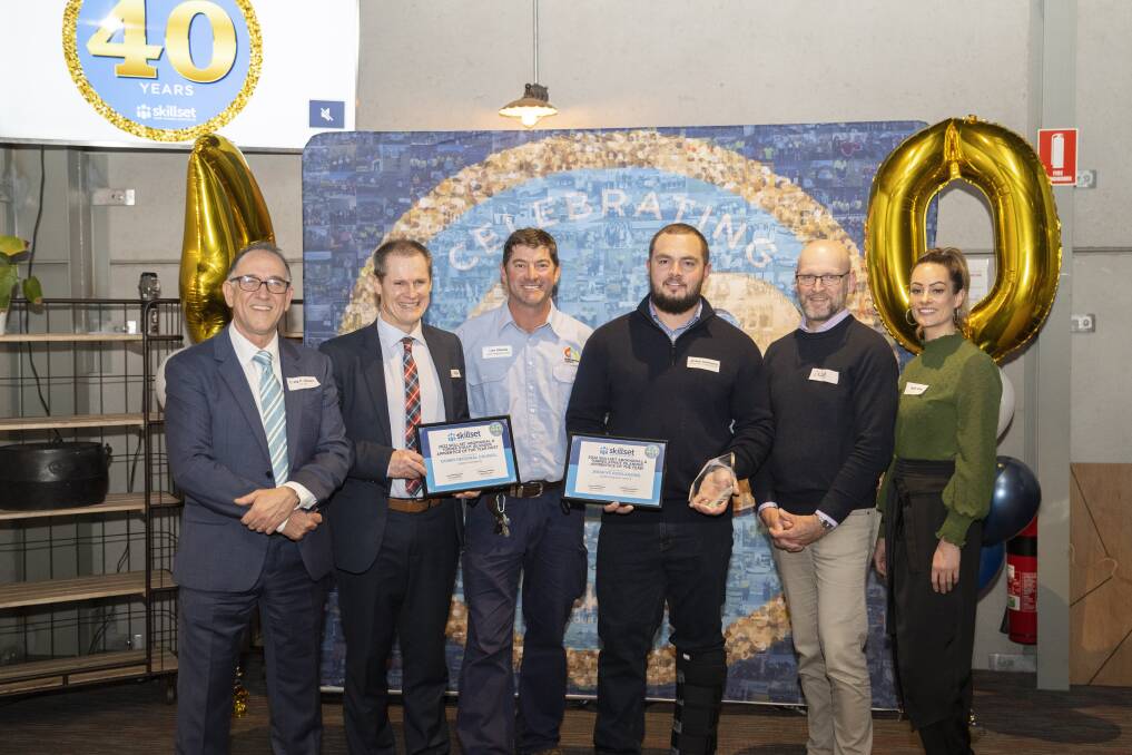 Skillset Aboriginal and Torres Strait Islander Apprentice of the Year Jerakye Goolagong with his Dubbo Regional Council Colleagues. Picture supplied