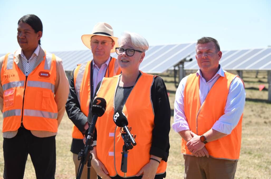 Energy minister Penny Sharpe was in Dubbo to announce $128 million over the next four years to deliver community projects and employment opportunities. Picture by Amy McIntyre