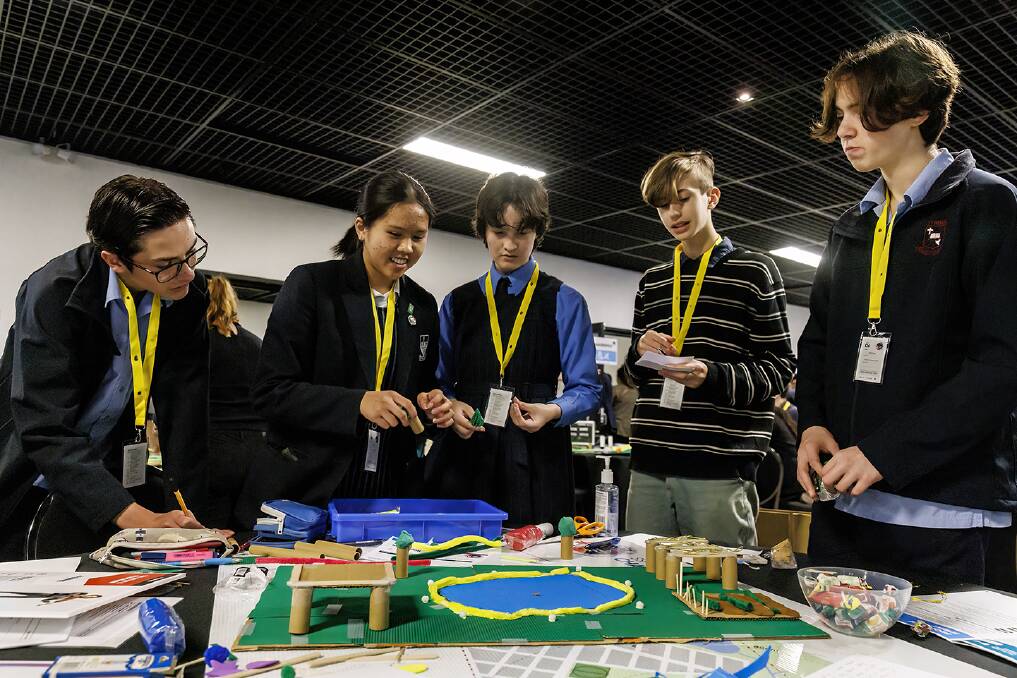Students from the Central West Leadership Academy in Dubbo teamed up with students from Sydney to create innovative designs. Picture supplied