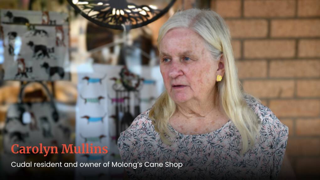 Bank Street business owner in Molong and Cudal resident, Carolyn Mullins feels while she's coping well for the most part, a lot of people aren't. Picture by Carla Freedman.