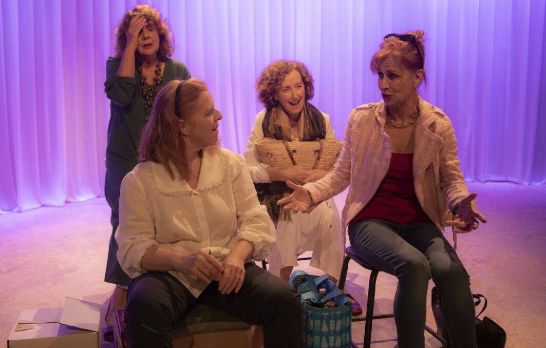 The actors Di Smith as Jackie, Katrina Foster as Susan, Di Adams as Elizabeth and Helen OConnor as Frances in a scene at the Wild Thing play written by Suzanne Hawley. Picture Supplied