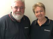 Brian and Carol Parker of Solahart Central West at their Dubbo office. Picture: Supplied