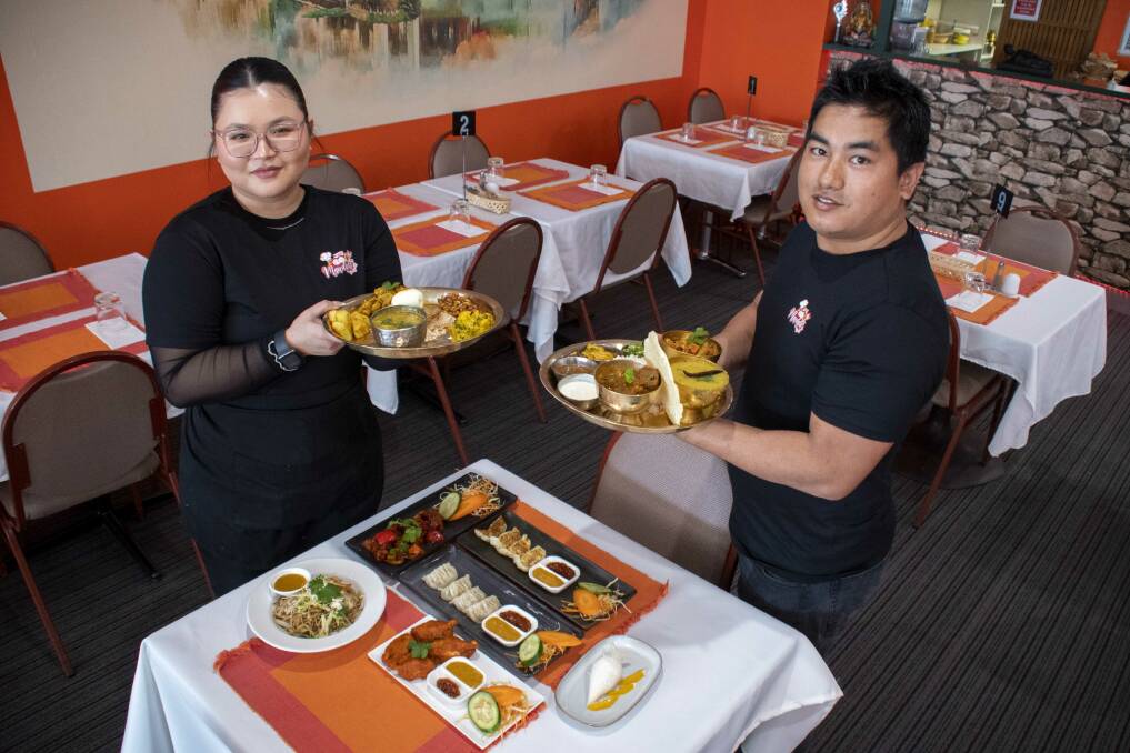Yunisha Magar and Krishna Shilpakar showcase mouthwatering dishes on Nepali Food Mandala restaurant's menu. Picture by Belinda Soole