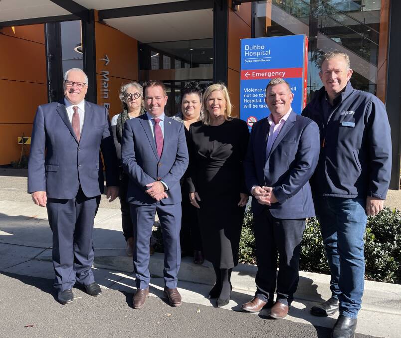 Regional health minister and minister for women Bronnie Taylor visited Dubbo Hospital last June 2020 with Dubbo MP Dugald Saunders and NSW deputy premier Paul Toole. Picture: Supplied