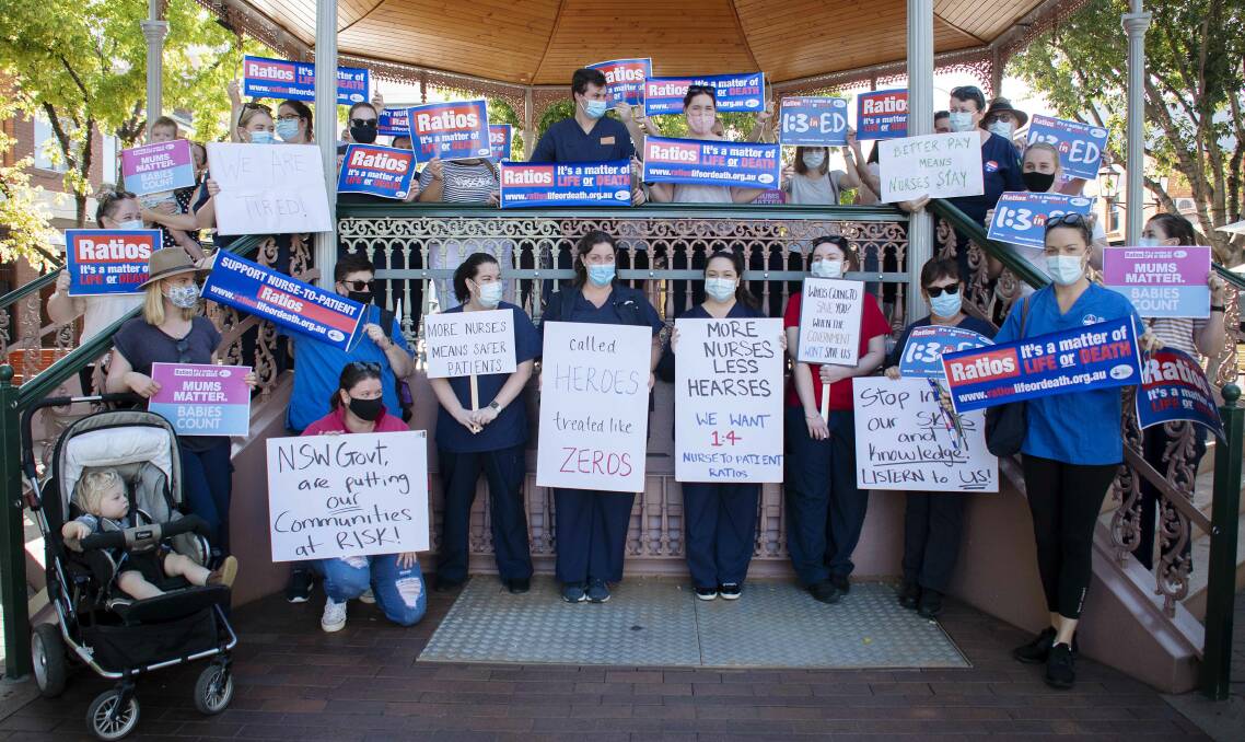CALL FOR ACTION: Nurses and midwives want pay rise and extra staff. Picture: BELINDA SOOLE