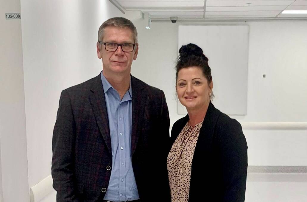 Christal Ayton (right) has completed her formal training as a Nurse Endoscopist at Dubbo Health Service under the supervision of Dr Dean Fisher (left).