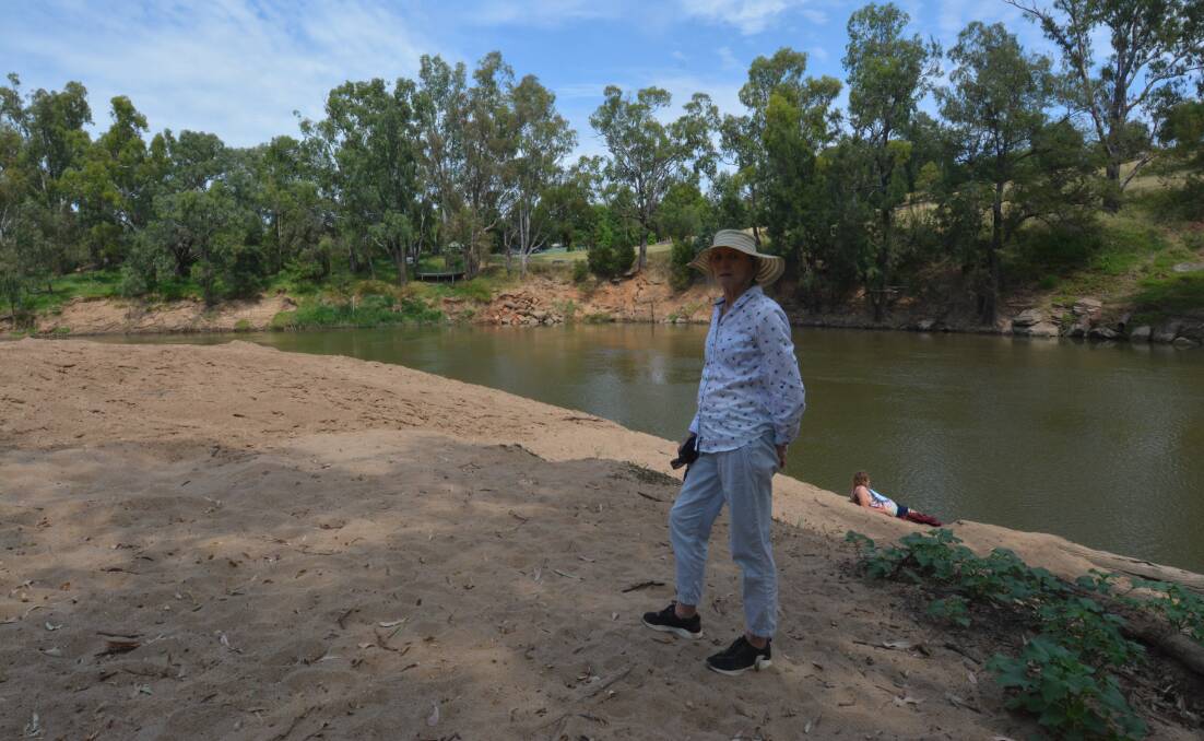 Jill Antony of Save Dubbo Greenspace has criticised the work council is doing at Sandy Beach. Picture by Elizabeth Frias