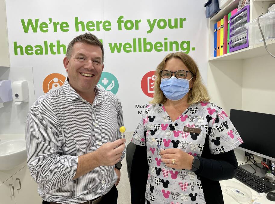 Dubbo MP and minister for western NSW Dugald Saunders is urging residents to update their vaccination to protect against influenza and COVID. Picture: Supplied