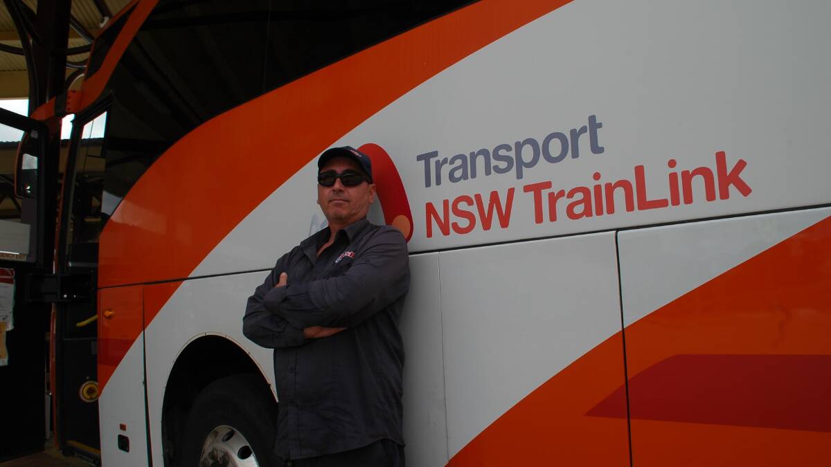 BusBiz driver Aaron Peters brings loads of people to and from Dubbo almost everyday without train running directly to Lightning Ridge in decades.