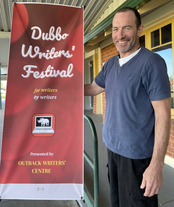 Orana Writers' Hub member and aspiring writer Pete Vokofsky at the Dubbo Writers Festival held at The Greens on Sunday, 11 September 2022. Picture by Elizabeth Frias