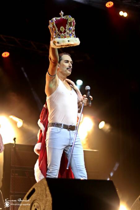Australia's Got Talent star, Thomas Crane, as the flamboyant rock star Freddie Mercury. Picture Supplied