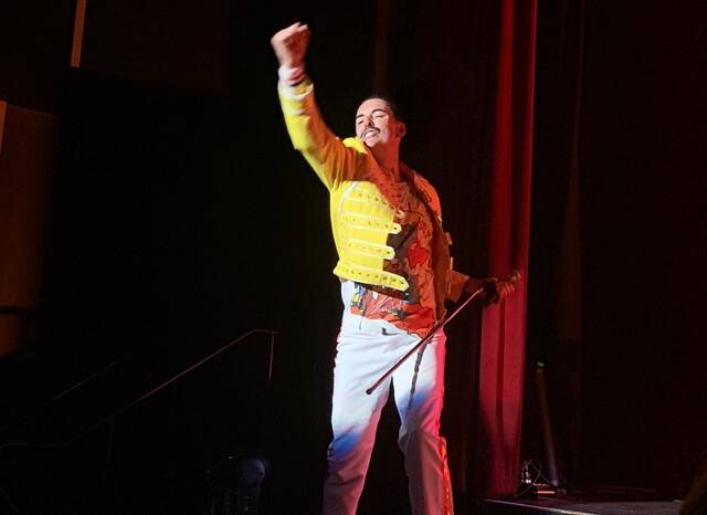 In an energetic rendition of Queen, Australia's Got Talent star Thomas Crane. Picture Supplied