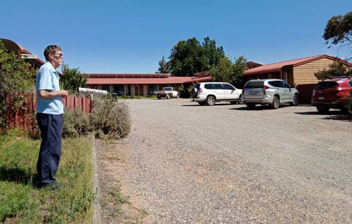 Burke and Wills Menindee Motel owner Darryl Cowie has temporarily accommodated a few families evacuated along the Darling River flood path. Picture Supplied