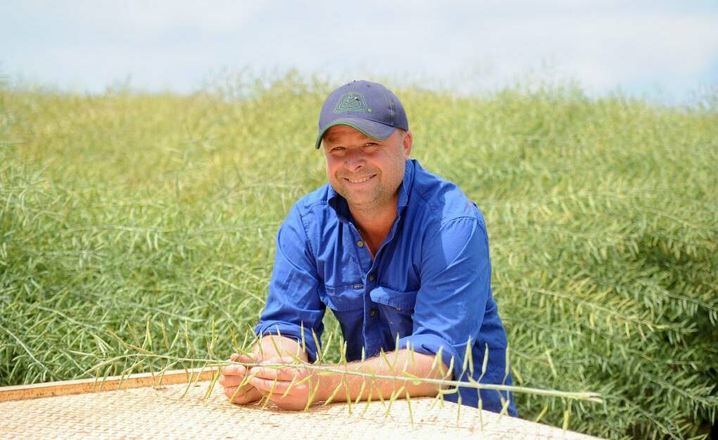 Farmer Peter Rothwell at Bramble, his 4,000-acre mixed farming business in Mendooran, NSW. Picture: Supplied